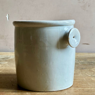 ANTIQUE FRENCH GLAZED PRESERVING POT
