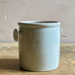 ANTIQUE FRENCH GLAZED PRESERVING POT