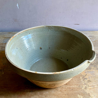 Vintage French Stoneware Mixing Bowl