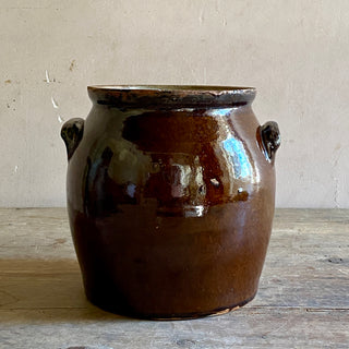 Glazed Stoneware Pot à Graisse