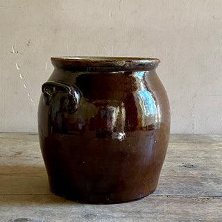 Glazed Stoneware Pot à Graisse