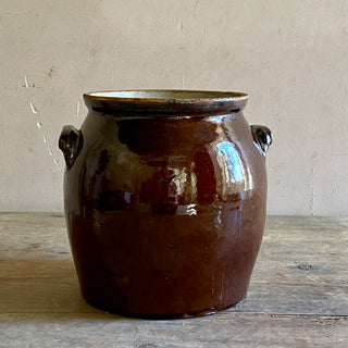 Glazed Stoneware Pot à Graisse