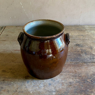 Glazed Stoneware Pot à Graisse