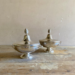 Pair Of Antique French Vegetable Serving Dishes