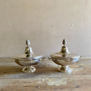 Pair Of Antique French Vegetable Serving Dishes