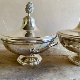 Pair Of Antique French Vegetable Serving Dishes