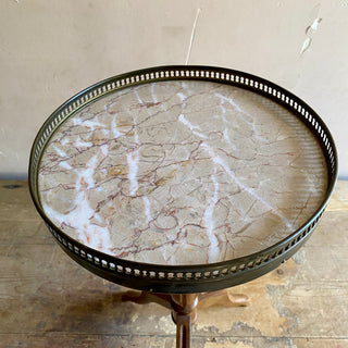 French Gueridon Stone Topped Side Table