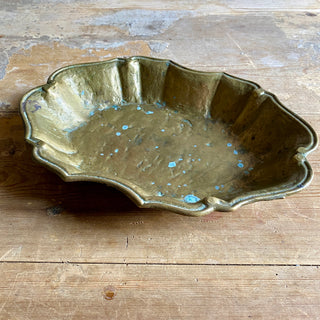 Large Vintage French Brass Vide-Poche
