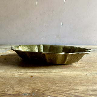 Large Vintage French Brass Vide-Poche