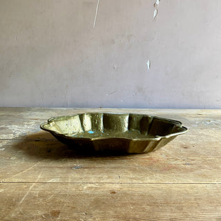 Large Vintage French Brass Vide-Poche