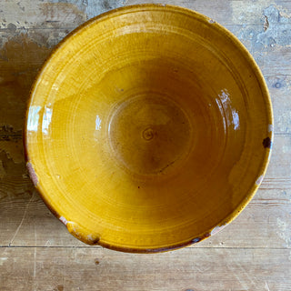 Antique French Yellow Tian Bowl