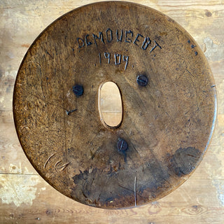 Antique Rustic French Oak Country Stool