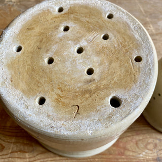 Set Of French Ceramic Cheese Moulds / Faisselle