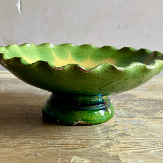 Antique French Ceramic Fruit Bowl