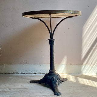 Antique French Marble Topped Bistro Table