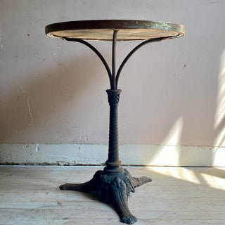 Antique French Marble Topped Bistro Table