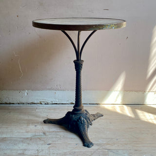 Antique French Marble Topped Bistro Table
