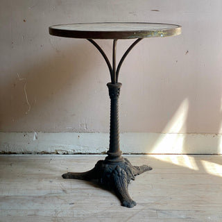 Antique French Marble Topped Bistro Table