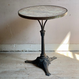 Antique French Marble Topped Bistro Table
