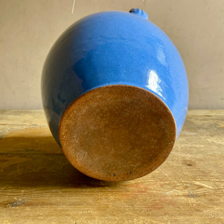 Antique French Blue Glazed Martres-Tolosane Confit Pot
