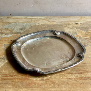 Antique French Silver Plated Serving Platter