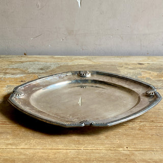 Antique French Silver Plated Serving Platter