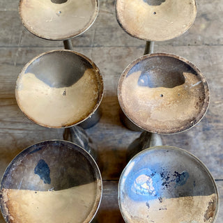 Metal Champagne Flutes - Set of Six