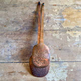 Pair Of Antique Copper Skimmers