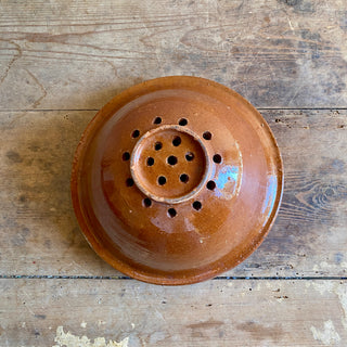 Antique Glazed Terracotta Strainer