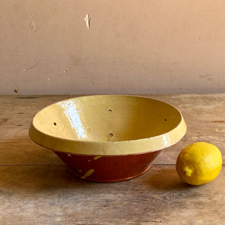 Antique Glazed Terracotta Strainer