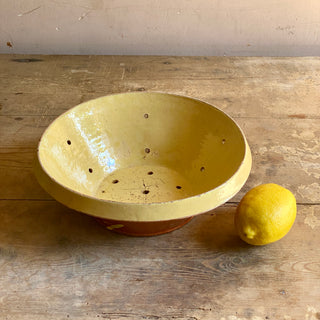 Antique Glazed Terracotta Strainer