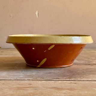 Antique Glazed Terracotta Strainer