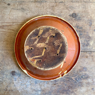 Antique Glazed Terracotta Strainer