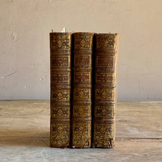 Trio of Antique French Books - Dated 1739