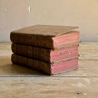Trio of Antique French Books - Dated 1739