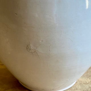 Antique French White Glazed Martres-Tolosane Confit Pot