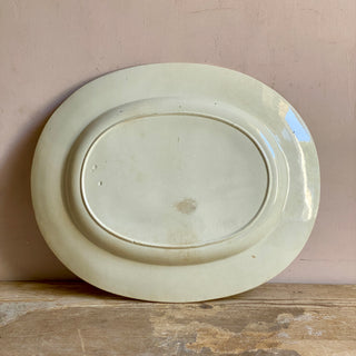 Antique French Large Floral Serving Platter