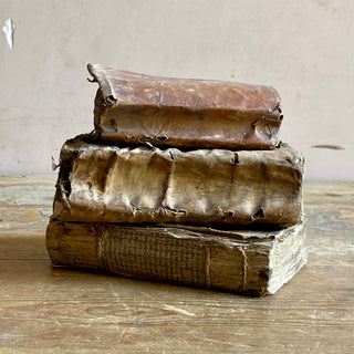 Trio of Antique French Books - Dated 1578 & 1644
