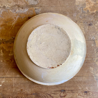 Vintage French Stoneware Mixing Bowl - Very Large