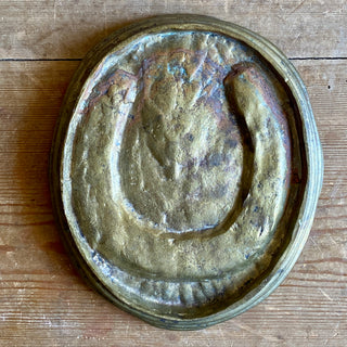 Vintage French Brass Horseshoe Vide-Poche