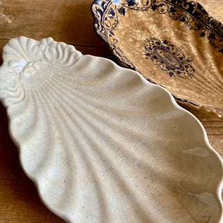 Two Antique French Ravier Dishes