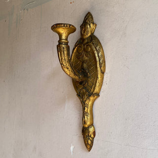 Pair Of Wooden Candle Wall Sconces
