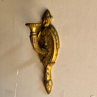 Pair Of Wooden Candle Wall Sconces
