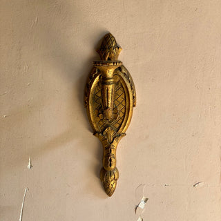 Pair Of Wooden Candle Wall Sconces