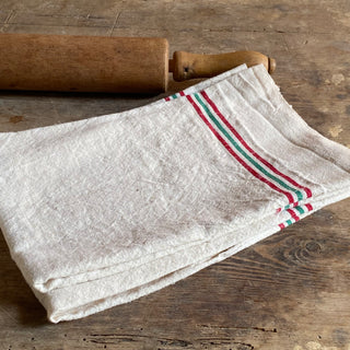 Pair Of Vintage Linen Tea Towels