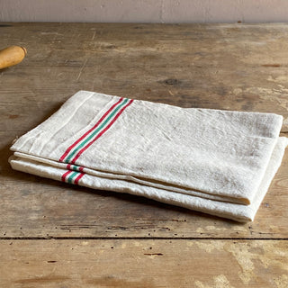 Pair Of Vintage Linen Tea Towels