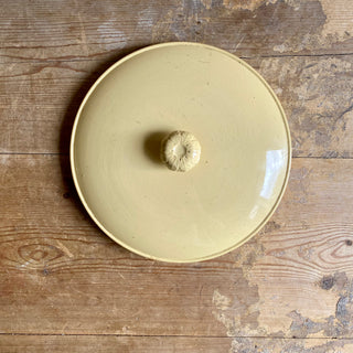 ANTIQUE FRENCH YELLOW SARREGUEMINES TERRINE