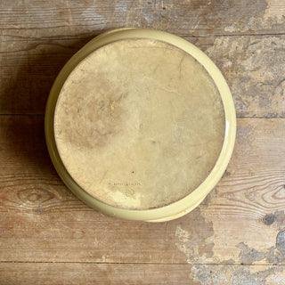 ANTIQUE FRENCH YELLOW SARREGUEMINES TERRINE
