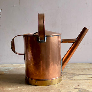 Antique French Copper And Brass Watering Can