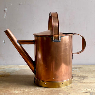 Antique French Copper And Brass Watering Can